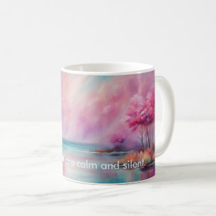 Taza De Café Mis pensamientos son calmados y silenciosos. Mantr