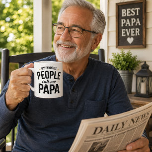 Taza De Café Mis personas favoritas me llaman Papa Vintage