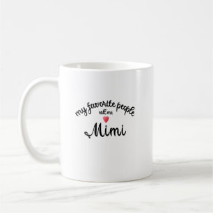 Taza De Café Mis personas favoritas me llaman regalo de abuela