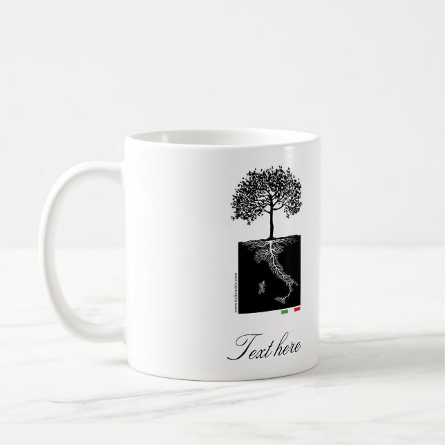 Taza De Café Mis raíces italianas Mug (Izquierda)