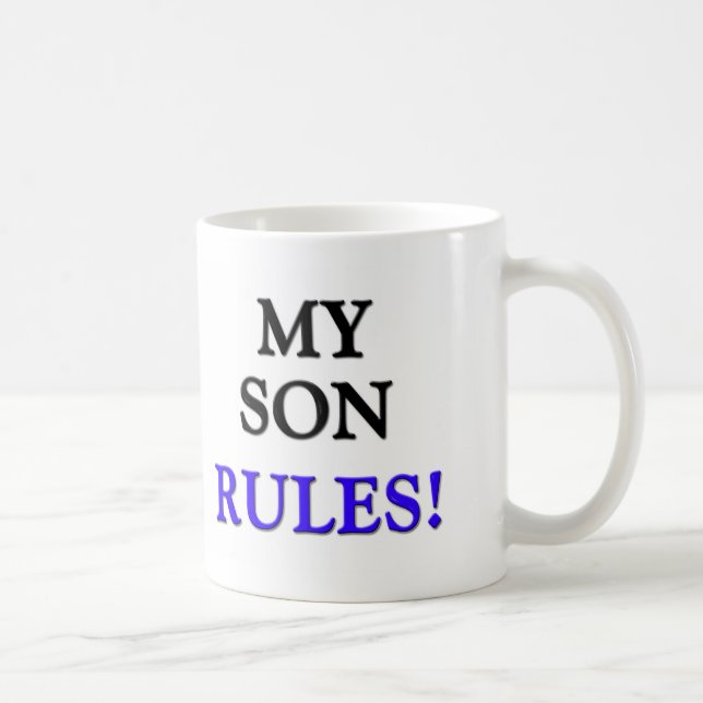 Taza De Café Mis reglas del hijo (Derecha)