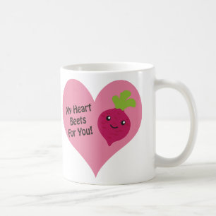Taza De Café Mis remolachas de corazón para ti