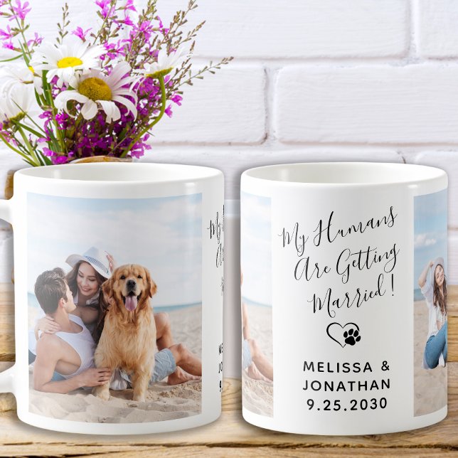 Taza De Café Mis Seres Humanos Se Casan Con Dos Mascotas De Fot (Subido por el creador)