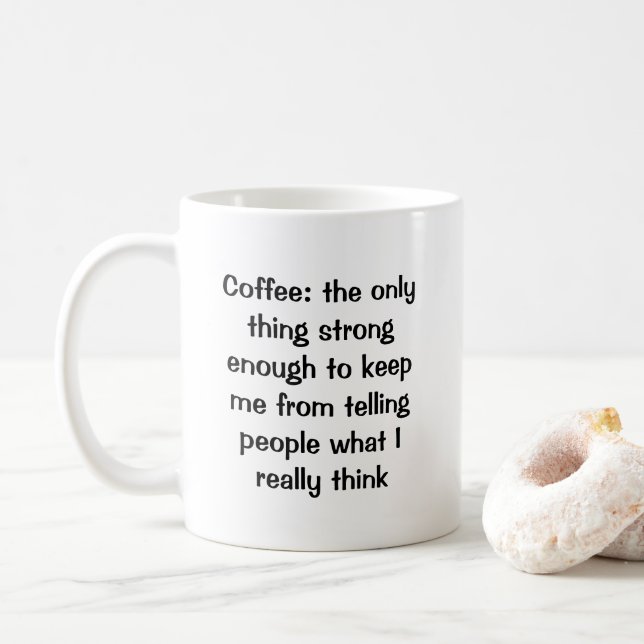 Taza De Café Misantropic Coffee Lover (Con donut)