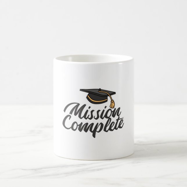Taza De Café Misión de graduación completada (Centro)