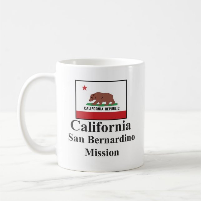 Taza De Café Misión Drinkware de California San Bernardino (Izquierda)