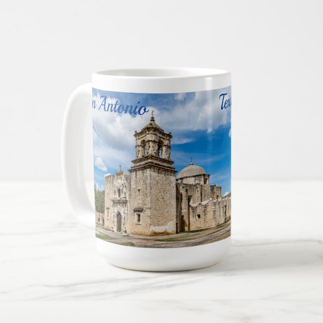 Taza De Café Misión San José, San Antonio Coffee Mug (Anverso izquierdo)