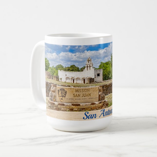 Taza De Café Misión San Juan, San Antonio (Anverso izquierdo)