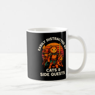 Taza De Café Misión Secundaria de Gatos Gatos Divertidos Jugado