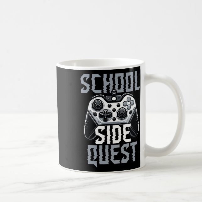 Taza De Café Misión Secundaria Escolar Gamer Divertido Ck a la  (Derecha)