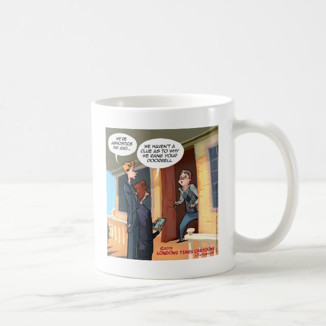 Taza De Café Misioneros Agnósticos Divertidos (Derecha)