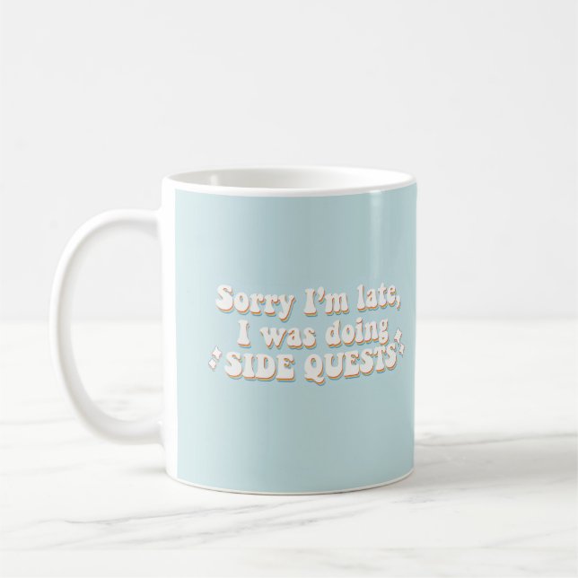 Taza De Café Misiones secundarias - Humor de jugador identifica (Izquierda)