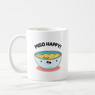 Taza De Café Miso Happy Funny Soup Pun