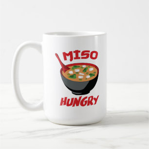 Taza De Café Miso Hungry Funny Food Kawaii