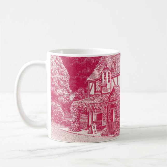 Taza De Café 'Miss Marple's Tea Room' (frambuesa) - Mug (Izquierda)