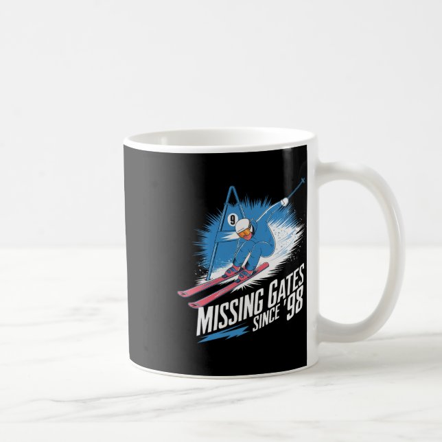 Taza De Café Missing Gates Since 98 Alpine Skiing  (Derecha)