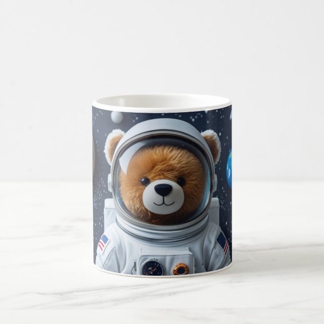 Taza De Café Mission Ready Teddy Astronaut (Centro)