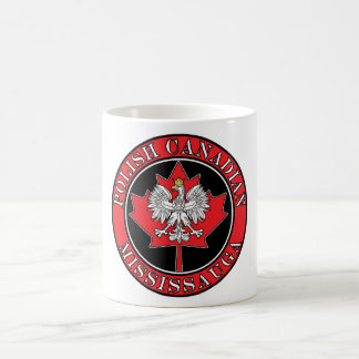 Taza De Café Mississauga Round Poland Canadian Leaf