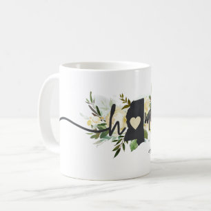 Taza De Café Mississippi Estado Personalizado Ciudad Hogar Rúst