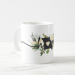 Taza De Café Missouri Estado Personalizado Tu Ciudad Hogar Rúst