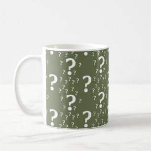 Taza De Café Misterio de interrogación acertijo rompecabezas ol