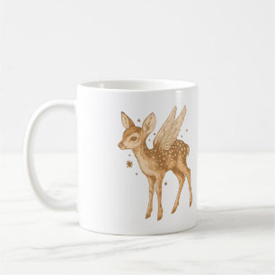 Taza De Café Mística Cabaña del Ciervo Alado Cottagecore