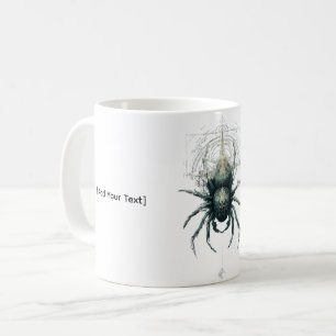 Taza De Café Mística Geometría Oscura Araña Oculta