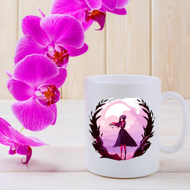 Taza De Café místico lindo chica Coffee Mug (Subido por el creador)