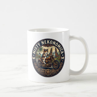 Taza De Café MISTY NEKONOMICA Bali Biker Cat Steampunk Mug