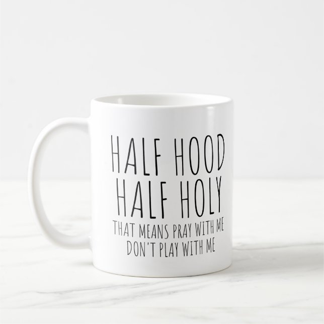 Taza De Café Mitad Capucha Mitad Sagrado (Izquierda)