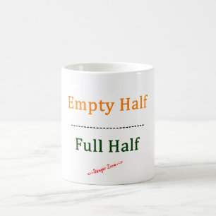 Taza De Café Mitad vacía/por completo a medias
