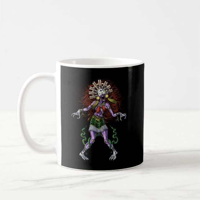 Taza De Café Mitología azteca Deity Tzitzimitl (Izquierda)