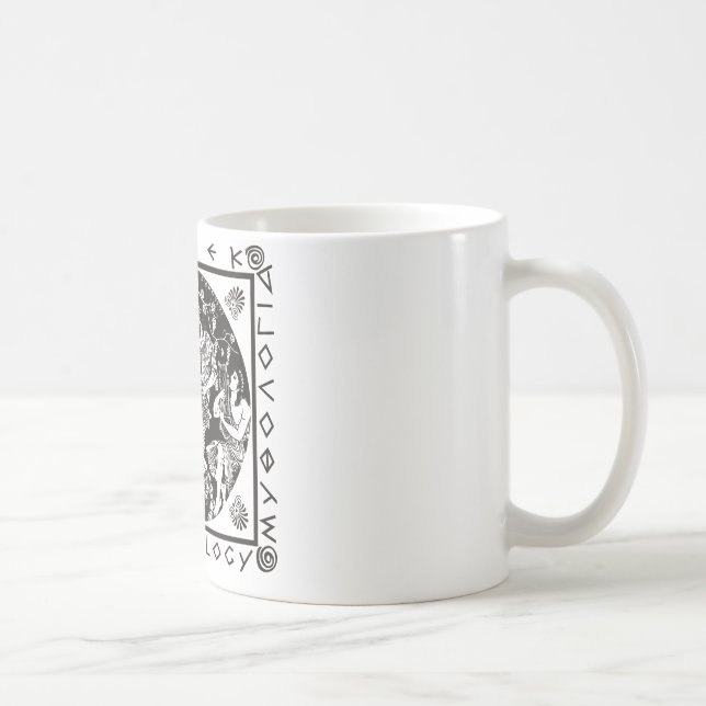 Taza De Café Mitología griega (negro) (Derecha)