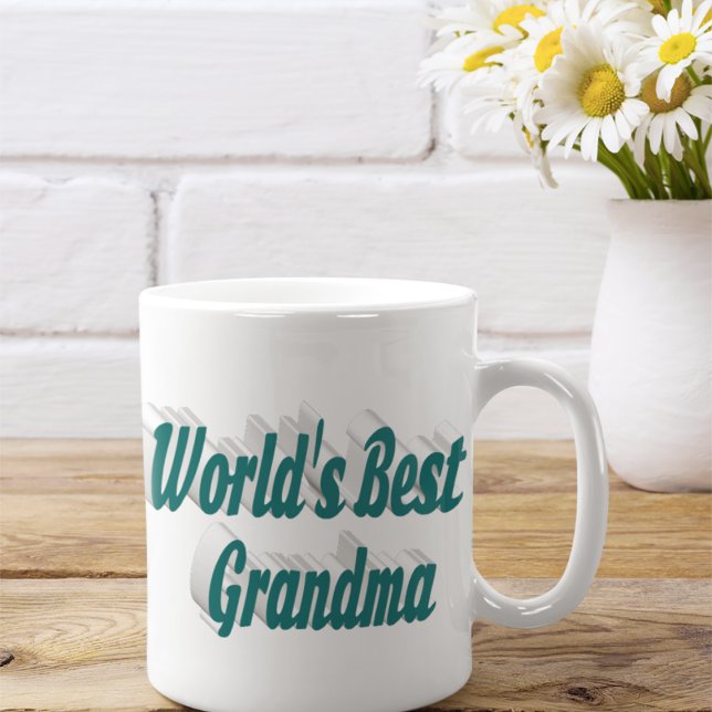 Taza De Café Mitotipografía verde de la abuela (Subido por el creador)