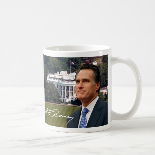Taza De Café Mitt Romney y Casa Blanca (Derecha)