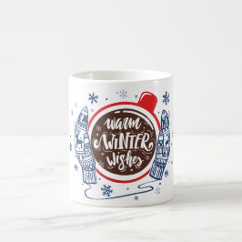 Taza De Café Mittens Y Cocoa Warm Winter Wire Holiday