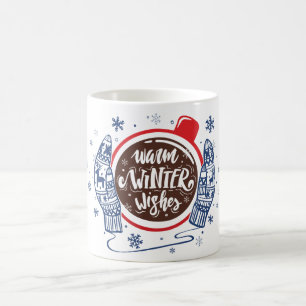 Taza De Café Mittens Y Cocoa Warm Winter Wire Holiday