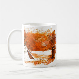 Taza De Café miwok winter tee pee mug