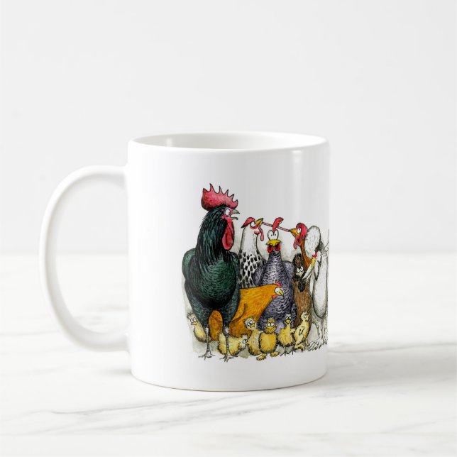 Taza De Café Mixed breeds of chicken and poultry mug (Izquierda)