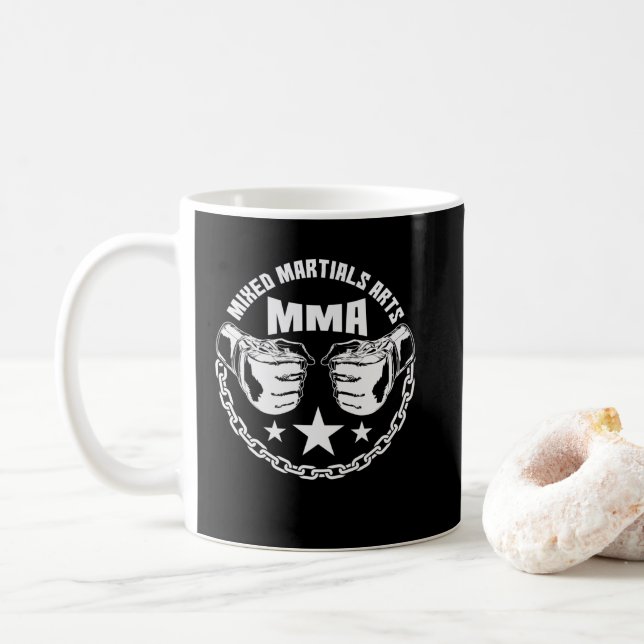 Taza De Café Mixed Martial Arts MMA (Con donut)