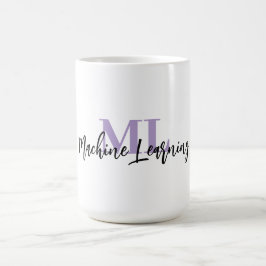 Taza De Café ML White Mug – For Machine Learning Lovers 💜☕
