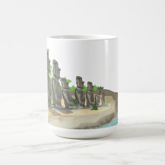 Taza De Café Moái de Isla de Pascua (Centro)
