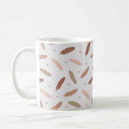 Taza De Café Mocha Mousse Feathers Mug