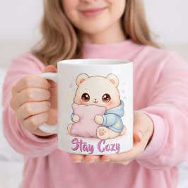 Taza De Café Mochi Cuddle Bear Cute Kawaii Style Pillow Hug 