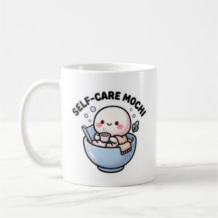 Taza de café Mochi de autocuidado Kawaii linda