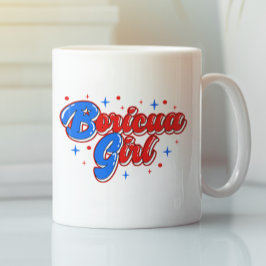 Taza De Café Mochila de Boricua Boricua Chica Puerto Rico
