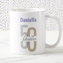 Taza De Café Moda 50 y fabuloso cumpleaños personalizado