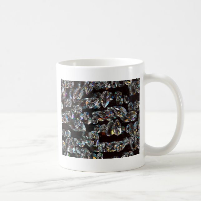 Taza De Café Moda Black Diamond Chrystal Resumen Regalos de pat (Derecha)