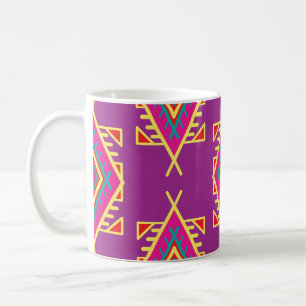 Taza De Café Moda Boho: Ornamento étnico sin foco