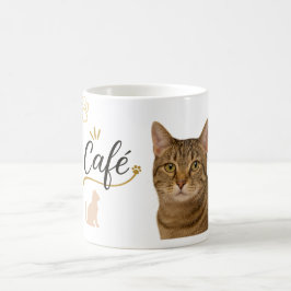 Taza De Café Moda Cat Café Vibe mug Cute Café Lover Diseño